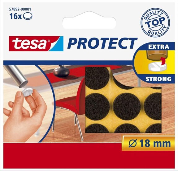 tesa-beschermvilt-bruin-rond-18mm