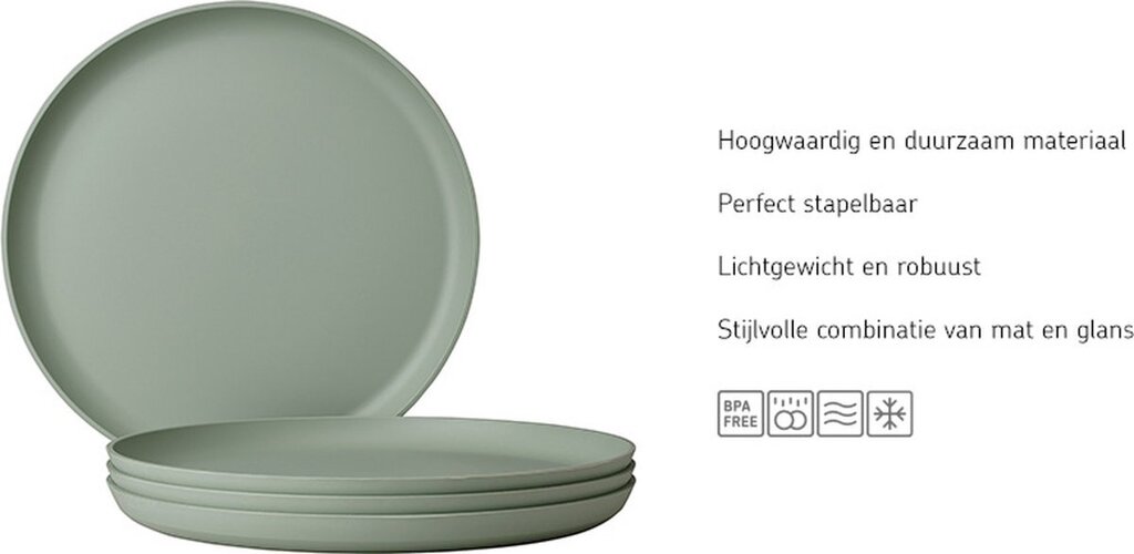 mepal-dinerbord-silueta-26-cm-nordic-sage-voorkant-03