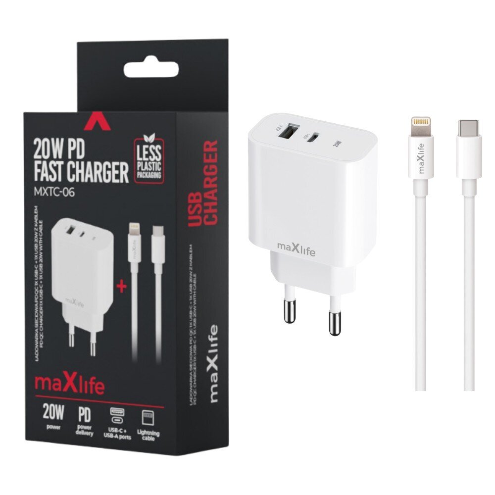 maxlife-usb-usb-c-snellader-20w-wit-lightning-kabel-1m-voorkant-02