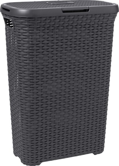 curver-style-wasmand-met-deksel-40-liter-antraciet-voorkant-01