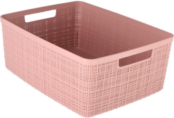 curver-jute-opbergmand-maat-m-12-liter-roze-voorkant-01