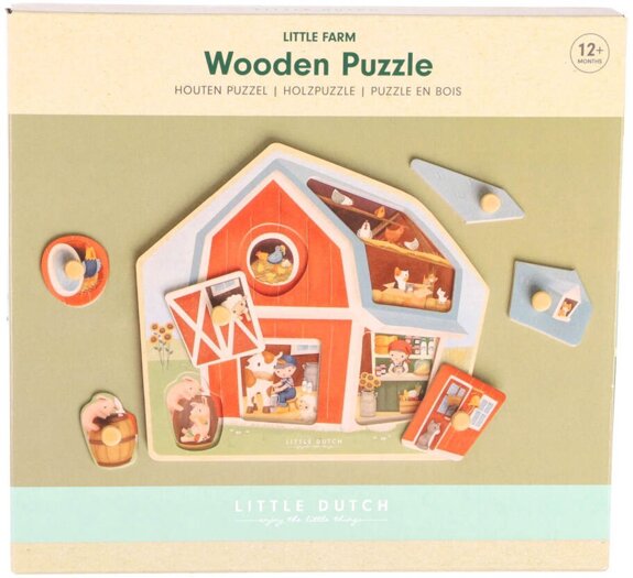 LITTLE DUTCH PUZZEL FARM VOORZIJDE
