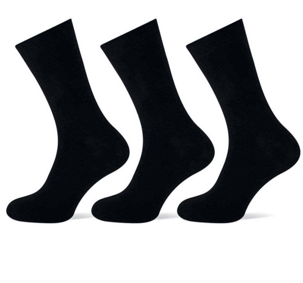 teckel dames sok 36-42 zwart 3-bundel