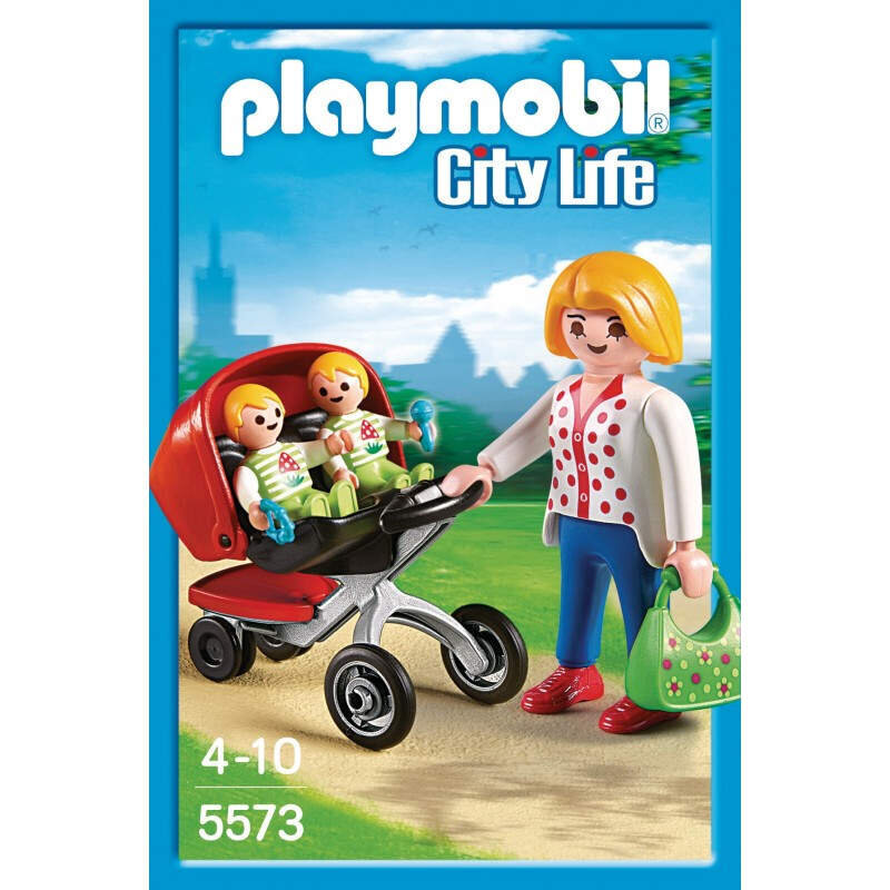 Doosje playmobil city tweeling kinderwagen