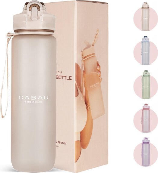 cabau-waterfles-bloom-beige-voorkant-02