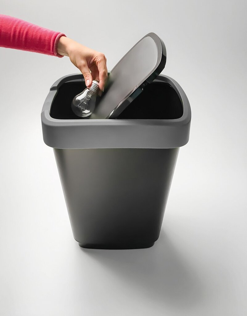 rotho-afvalbak-25-liter-twist-dark-silver-voorkant-03