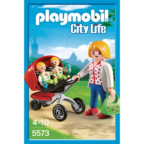 Doosje playmobil city tweeling kinderwagen
