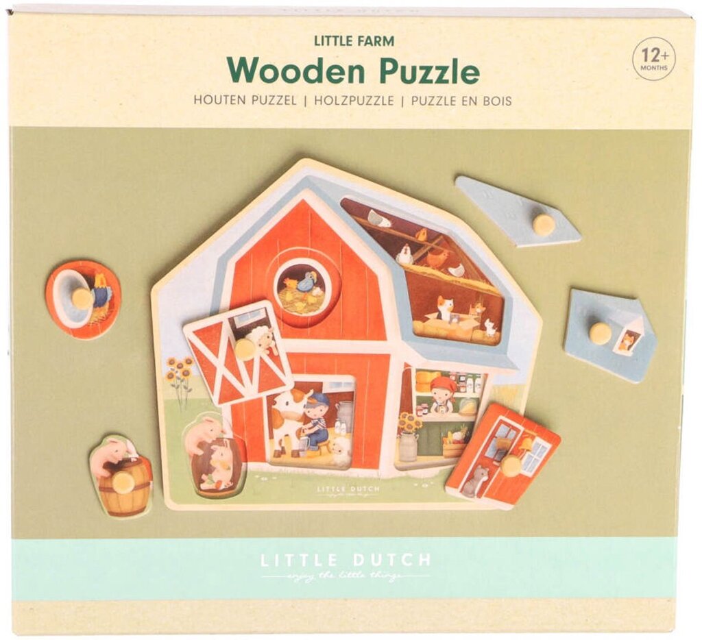 LITTLE DUTCH PUZZEL FARM VOORZIJDE