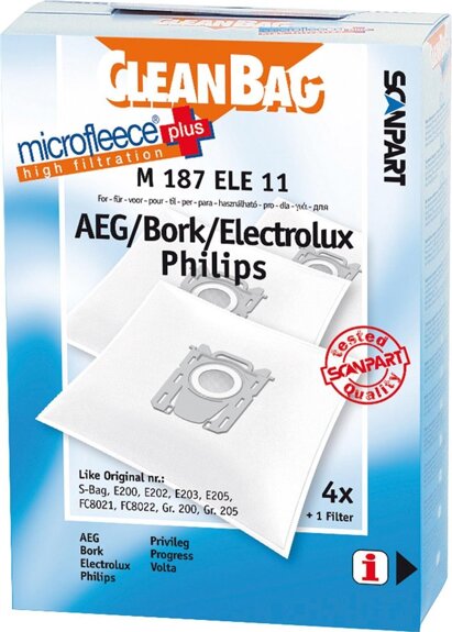 Cleanbag-Stofzuigerzakken-M187ELE11-1
