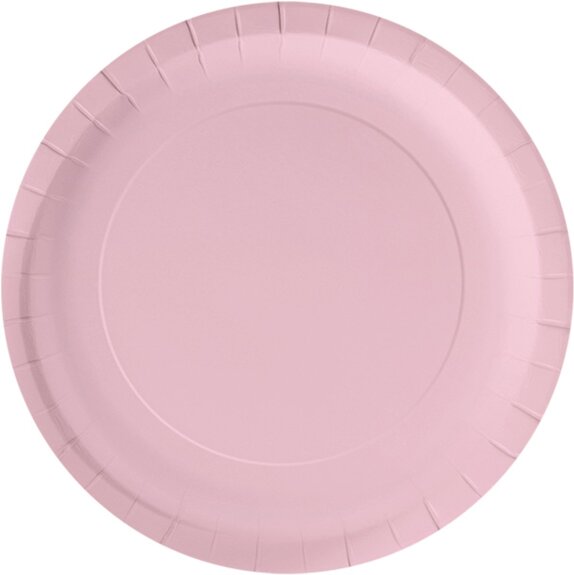 wegwerpbordjes-pastel-lichtroze-23-cm-8-stuks-voorkant-01