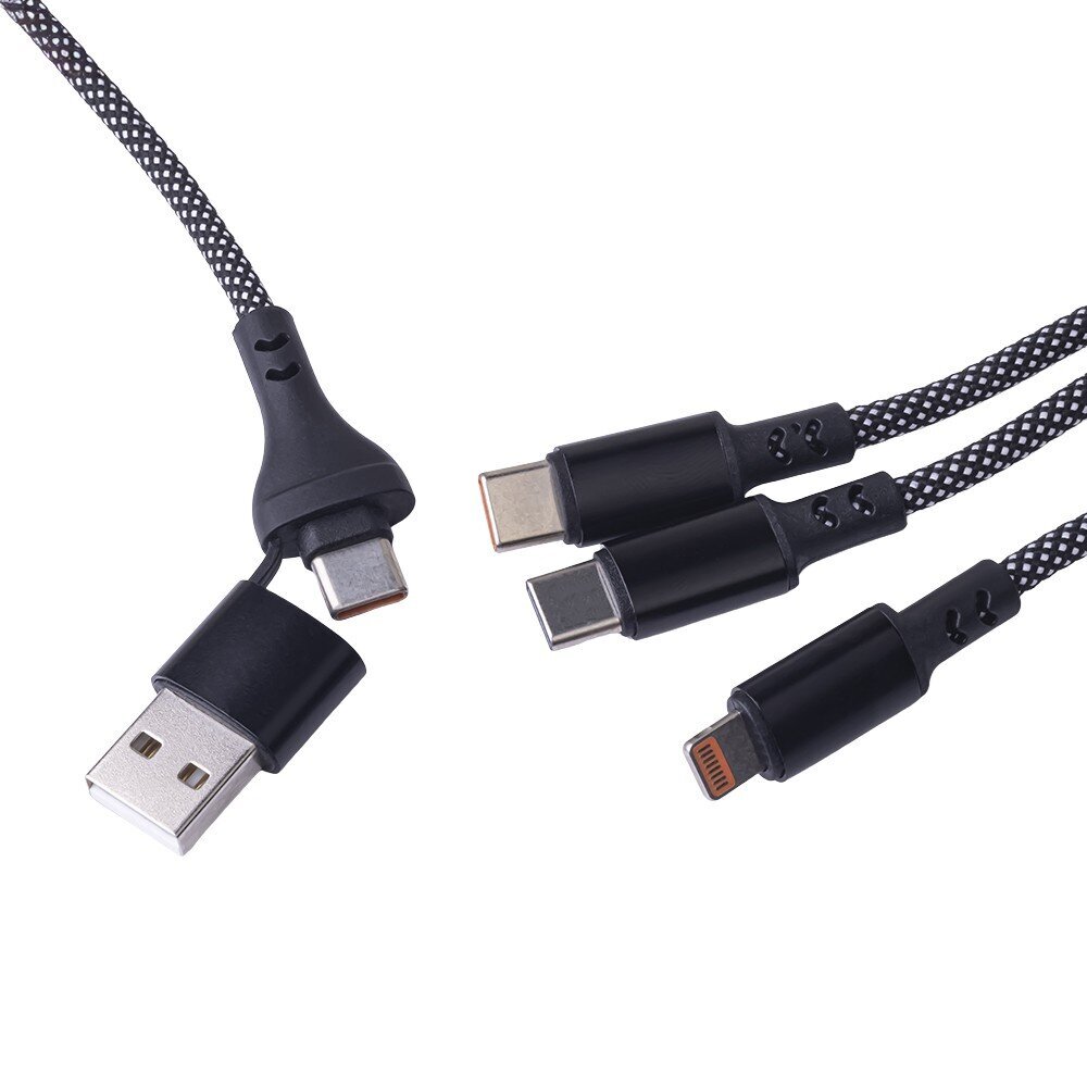 maxlife-usb-kabel-multi-lightning-2x-usb-c-zwart-66W-voorkant-03
