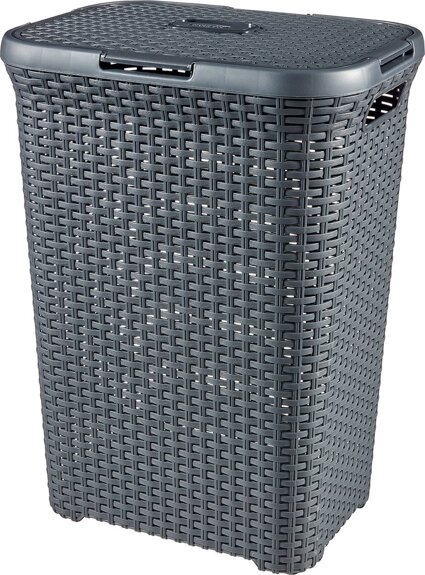 curver-style-wasmand-met-deksel-60-liter-antraciet-voorkant-01