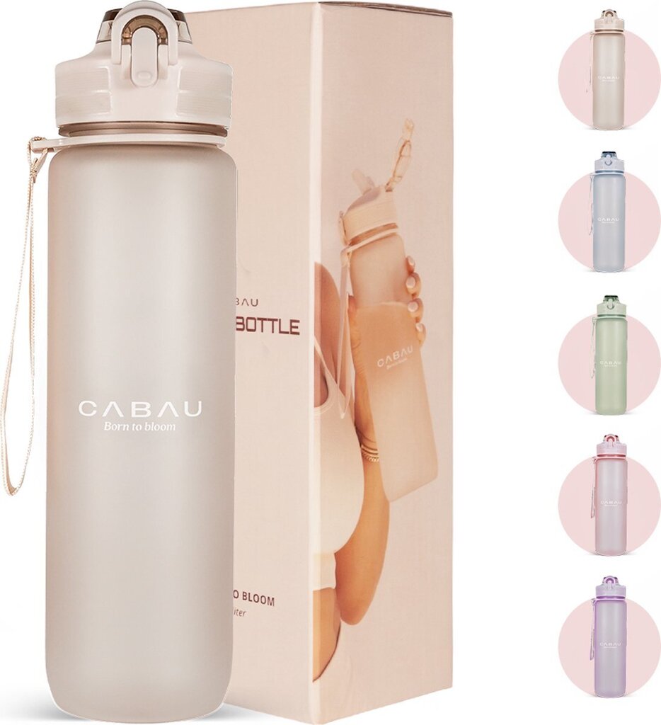 cabau-waterfles-bloom-beige-voorkant-02