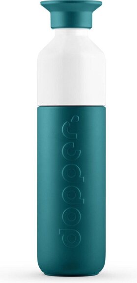 dopper-thermofles-insulated-drinkfles-green-lagoon-350-ml-voorkant-01