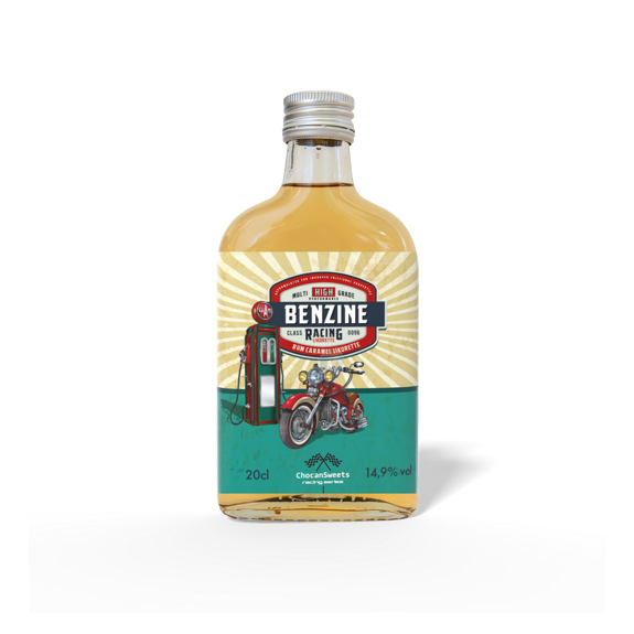 11 - Fles Benzine Rode Chopper