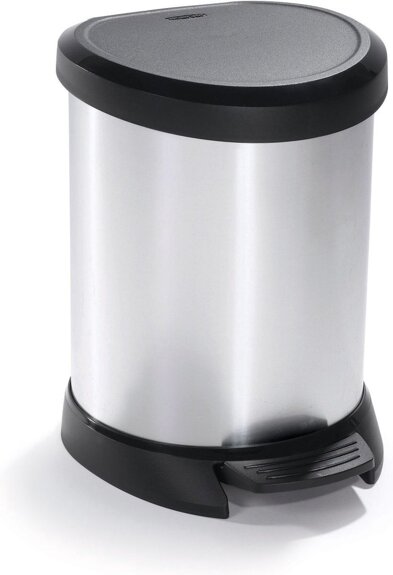 curver-decobin-prullenbak-5-liter-zilver-metallic-voorkant-01