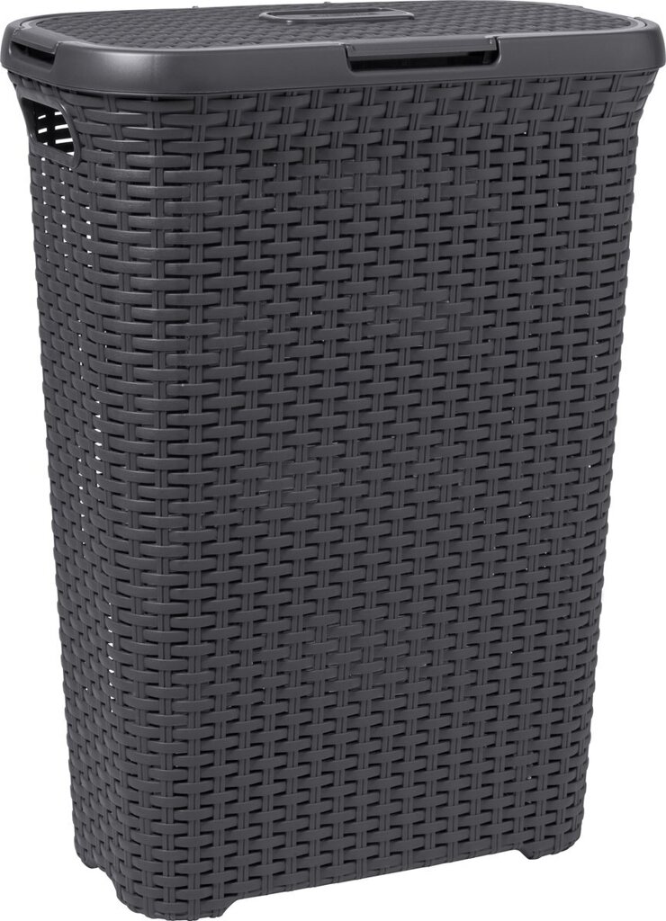 curver-style-wasmand-met-deksel-40-liter-antraciet-voorkant-01